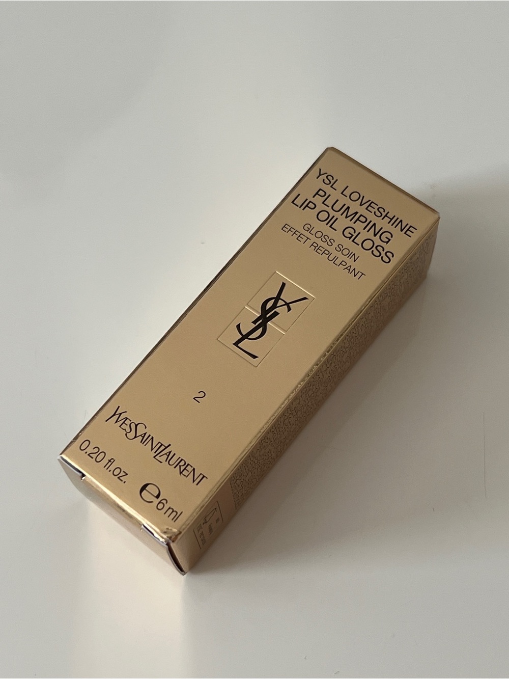 Yves Saint Laurent YSL Loveshine Plumping Lip Oil Gloss - 02 Lucky Moonstone - Picture 7 of 9